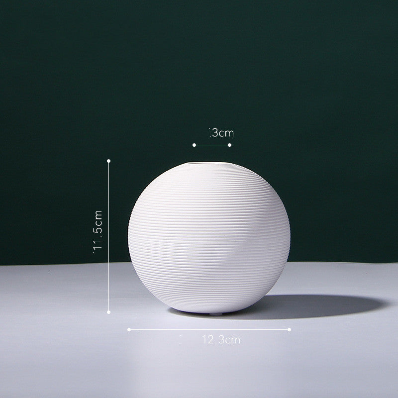Vaso ceramica bianco