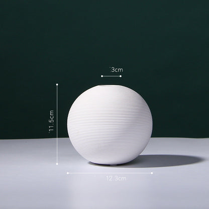 Vaso ceramica bianco