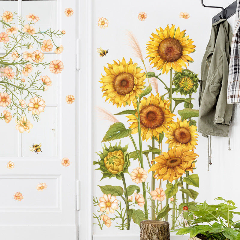Adesivo murale girasole