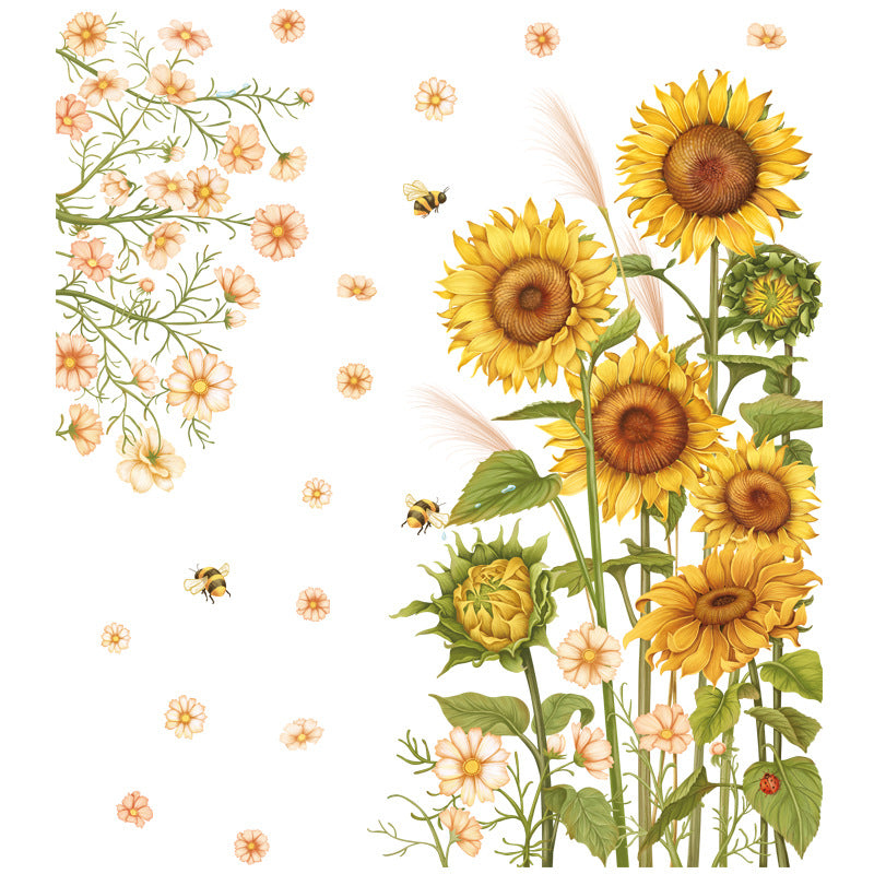 Adesivo murale girasole