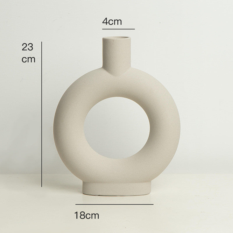 Vaso ceramica bianco