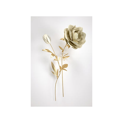 Tela fiore 3D dorato