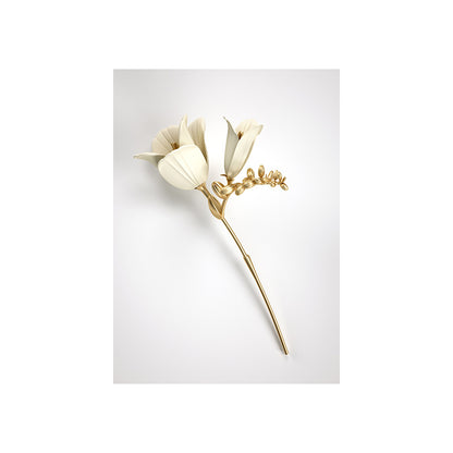 Tela fiore 3D dorato