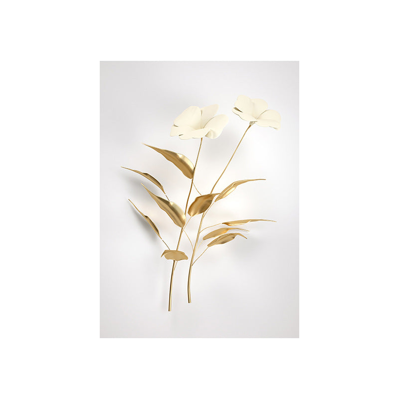 Tela fiore 3D dorato