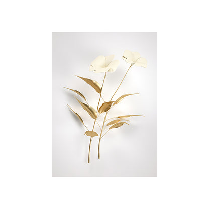 Tela fiore 3D dorato