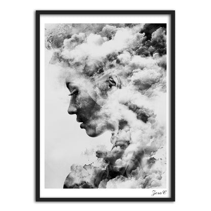 Dipinto ritratto ragazza