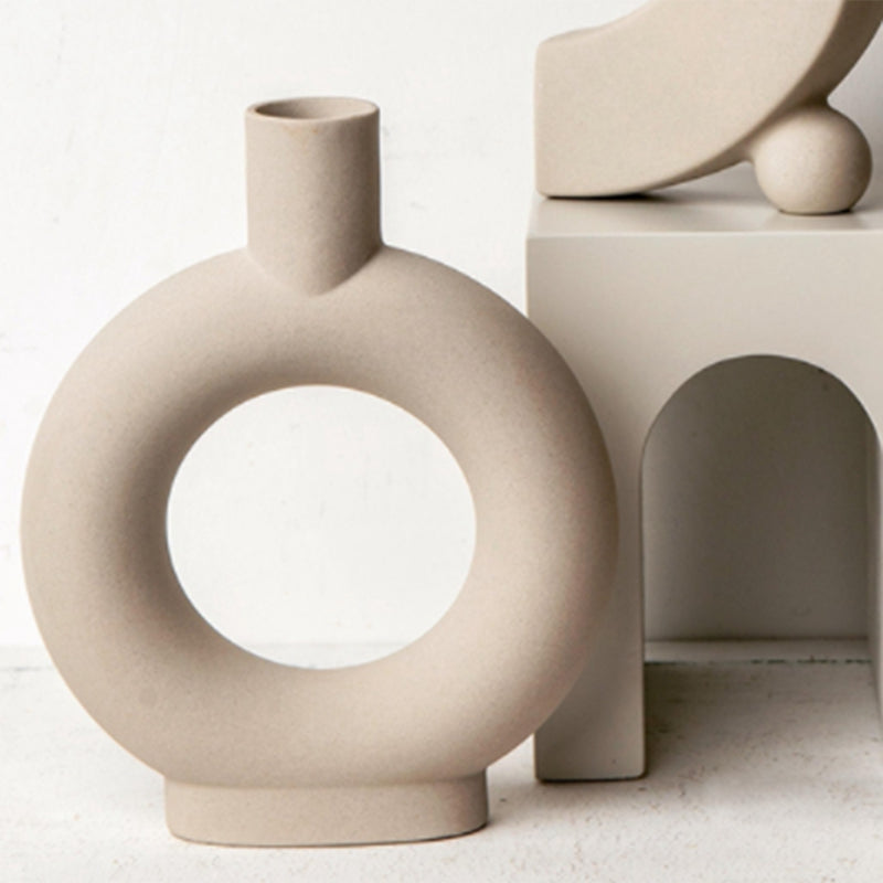 Vaso ceramica bianco