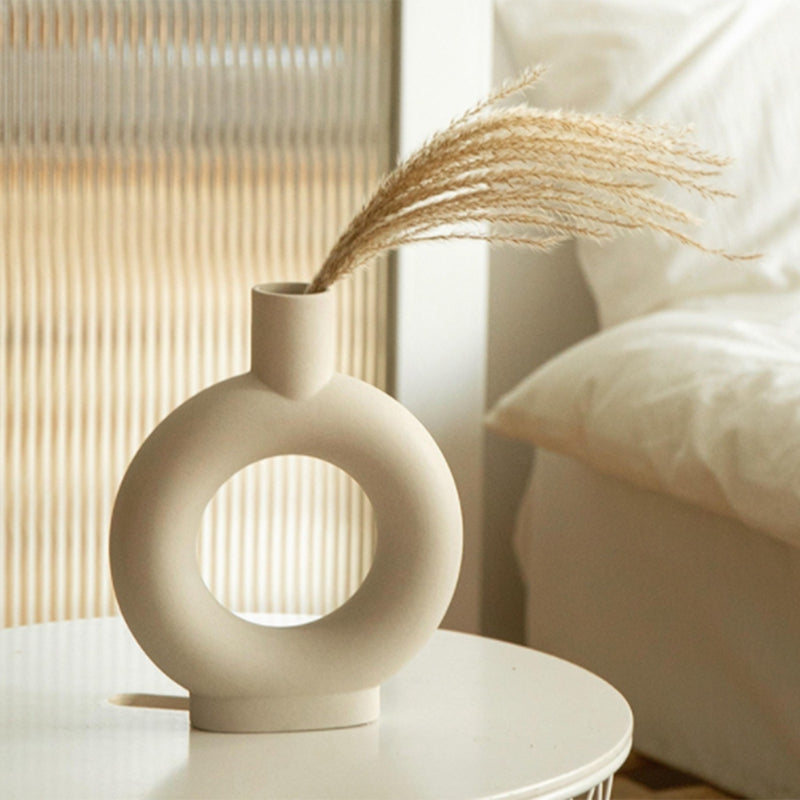 Vaso ceramica bianco
