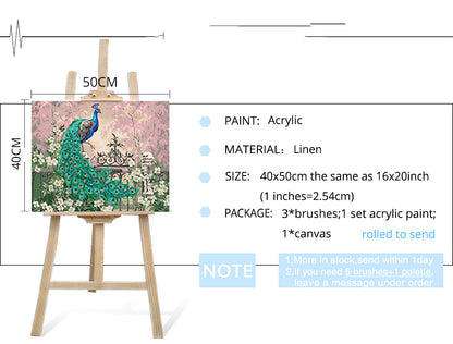 Quadro per numeri pavone