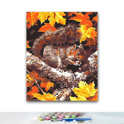 Quadro tela scoiattolo