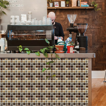 Adesivo murale mosaico 3D