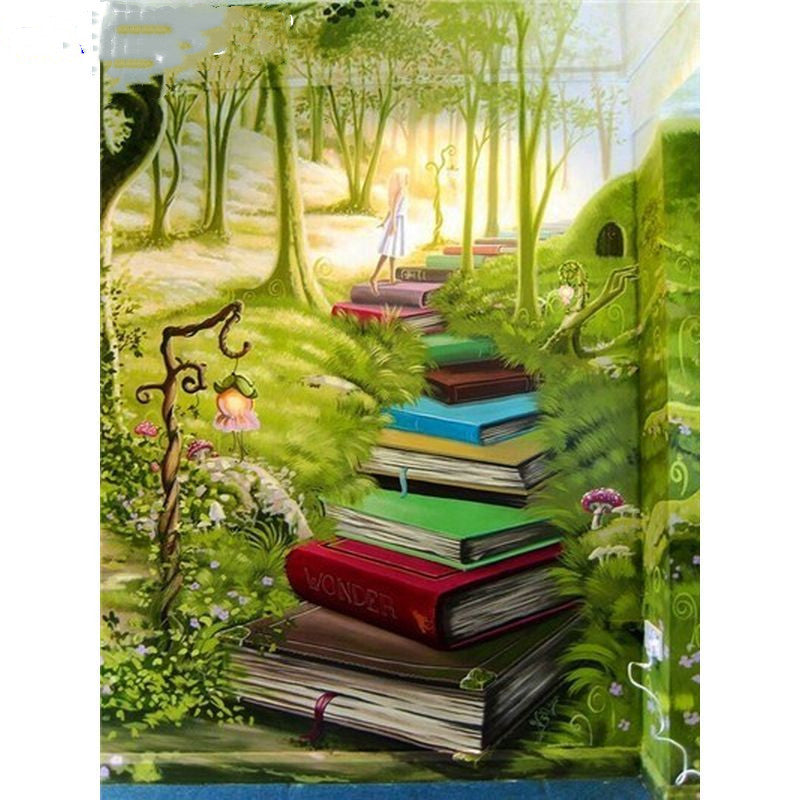 Quadro paesaggio foresta