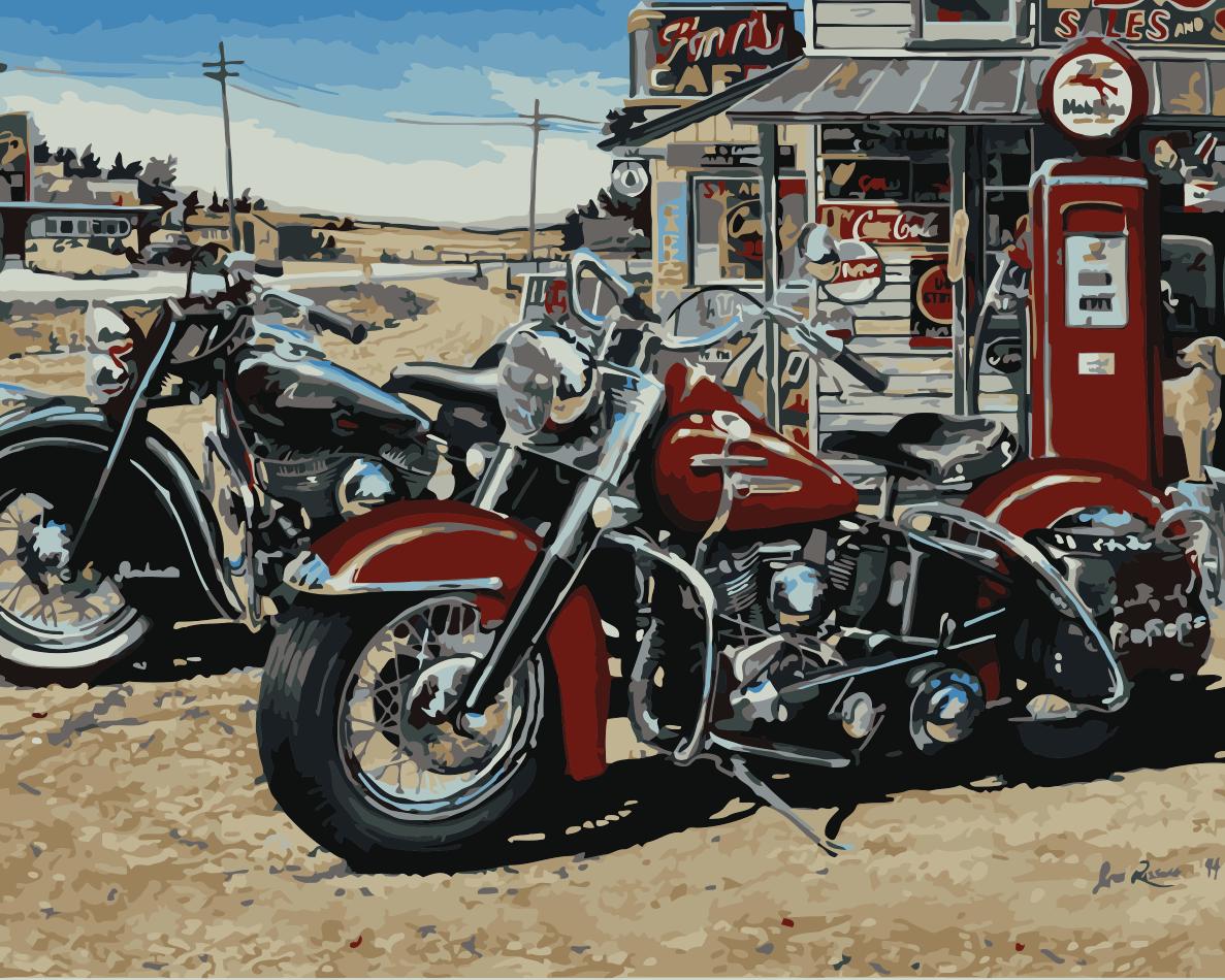 Quadro motocicletta retro