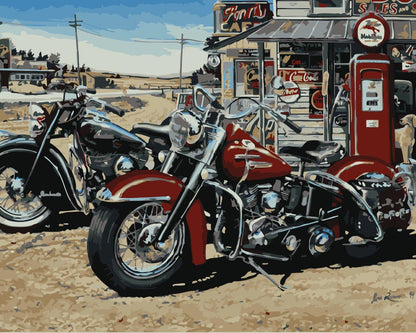 Quadro motocicletta retro