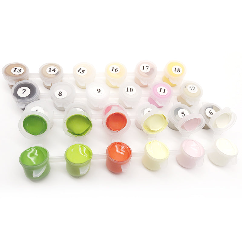Dipinto fiori e paesaggio