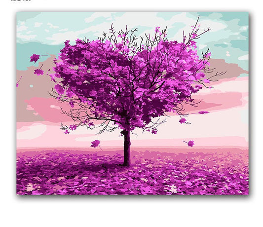 Quadro su tela Albero d'amore paesaggio