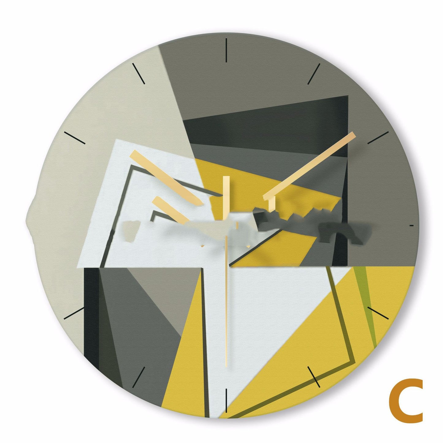 Orologio da parete Marmo arte déco giallo
