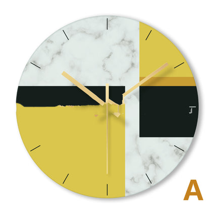 Orologio da parete Marmo arte déco giallo