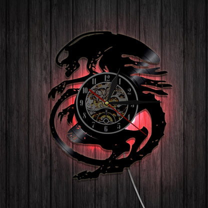 Orologio da parete Drago nero vinile