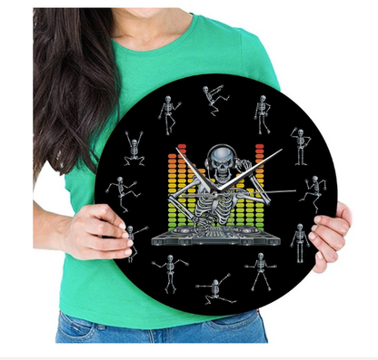Orologio da parete Scheletro equalizzatore musica