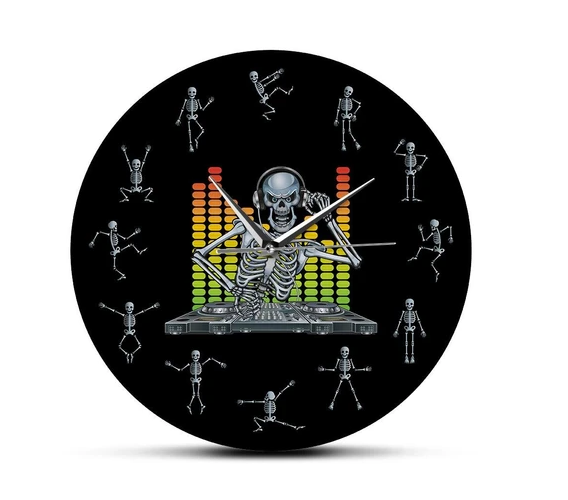 Orologio da parete Scheletro equalizzatore musica