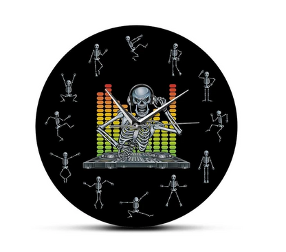 Orologio da parete Scheletro equalizzatore musica