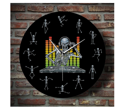 Orologio da parete Scheletro equalizzatore musica