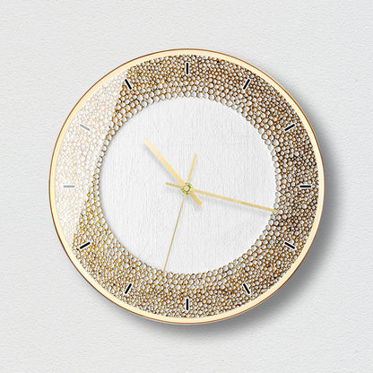 Orologio da parete Perline cristallo dorate