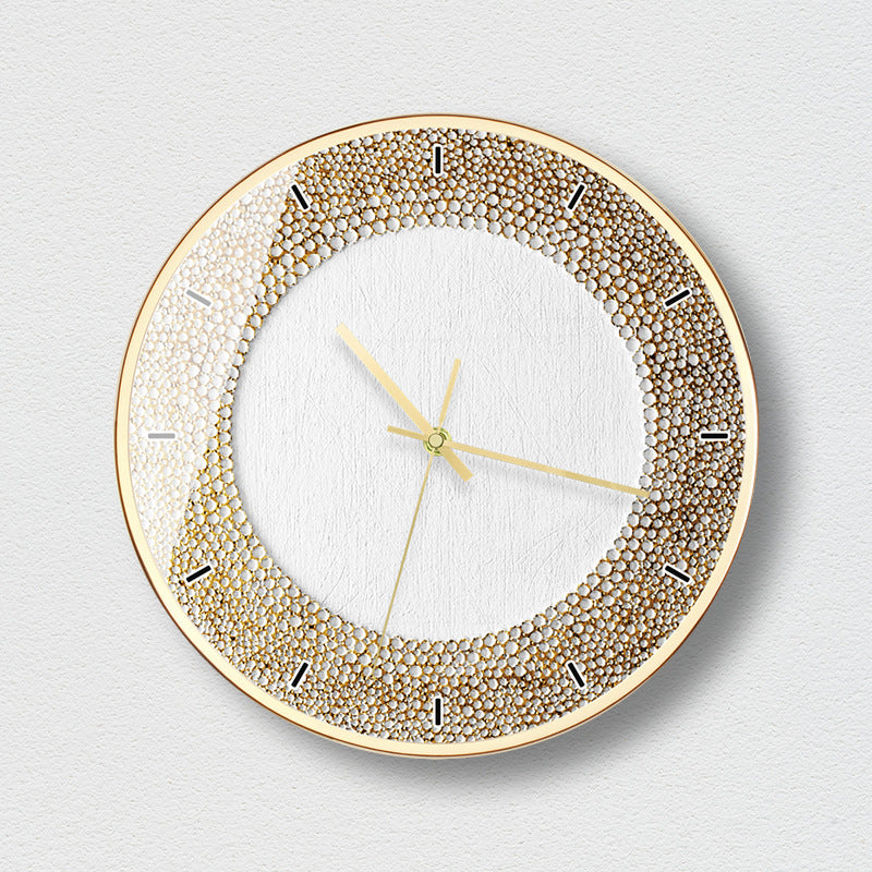Orologio da parete Perline cristallo dorate