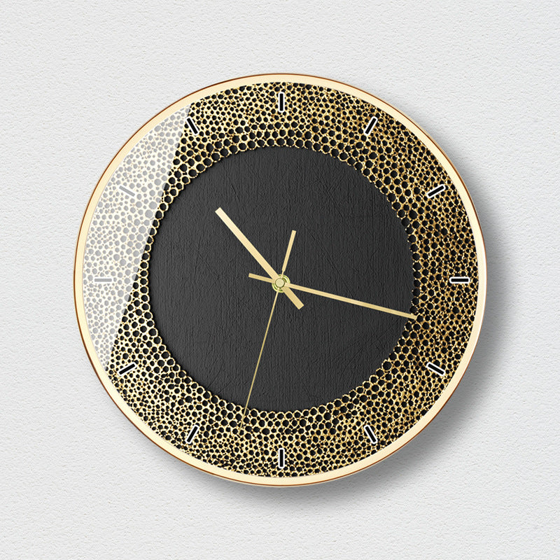 Orologio da parete Perline cristallo dorate