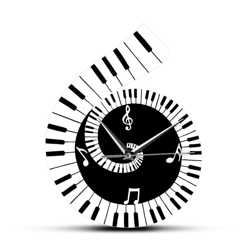 Orologio da parete Tastiera pianoforte bordo