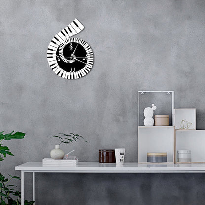 Orologio da parete Tastiera pianoforte bordo
