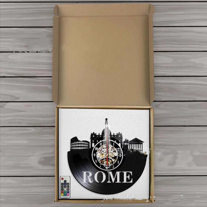 Orologio da parete Monumenti Roma vinile