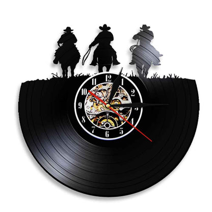 Orologio da parete Cowboy western vinile