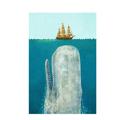 Quadro balena cartoon