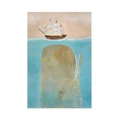 Quadro balena cartoon