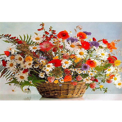 Dipinto fiori e farfalle