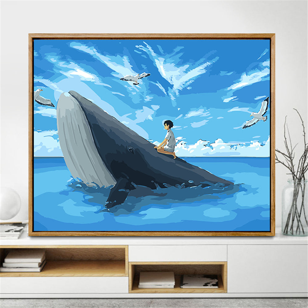 Kit pittura oceano con cornice