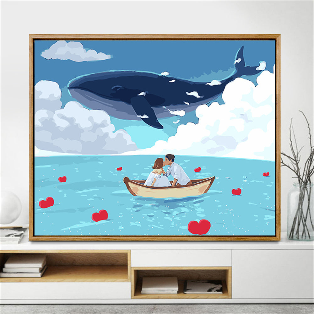 Kit pittura oceano con cornice