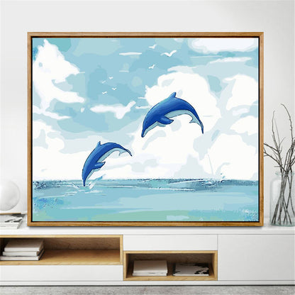 Kit pittura oceano con cornice