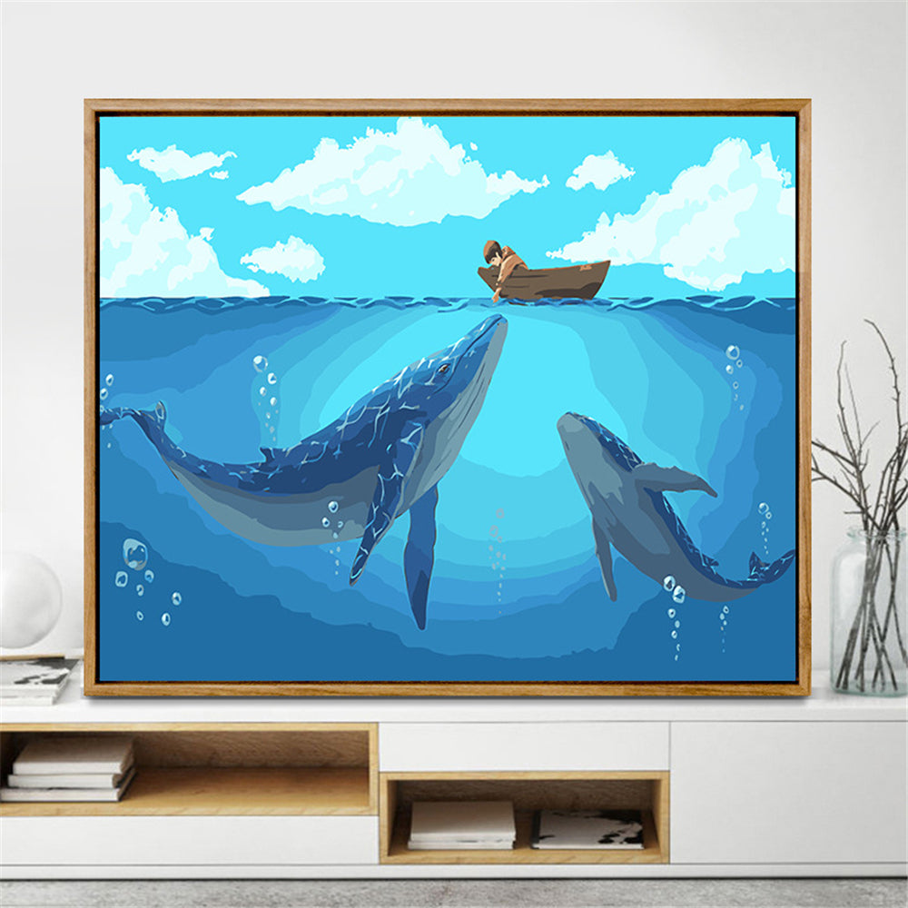 Kit pittura oceano con cornice