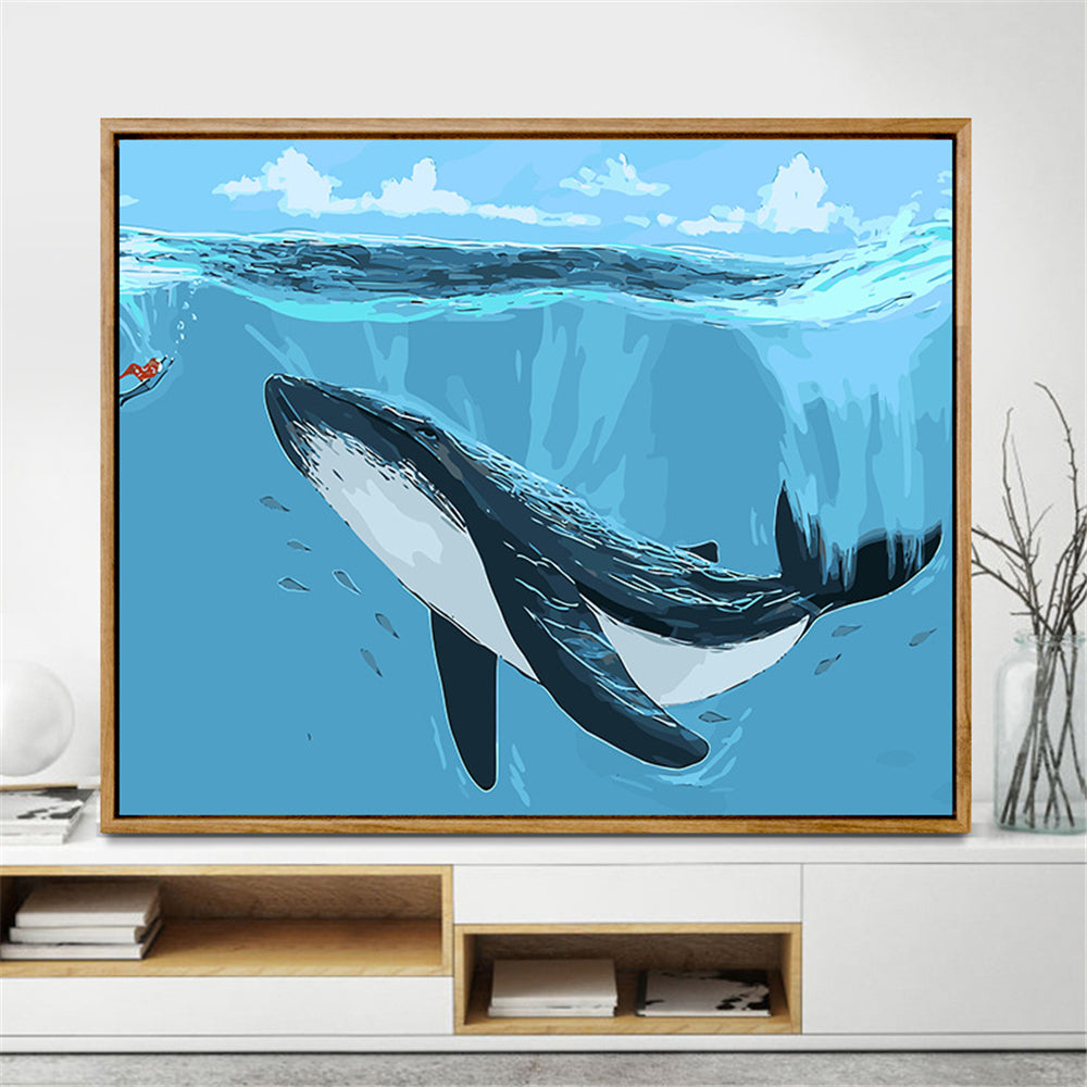 Kit pittura oceano con cornice