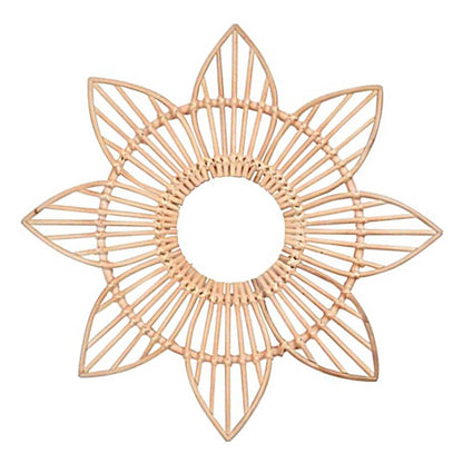 Specchio da parete rattan