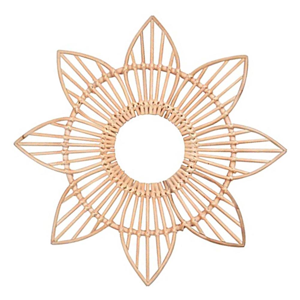 Specchio da parete rattan