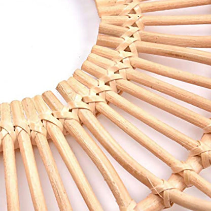 Specchio da parete rattan