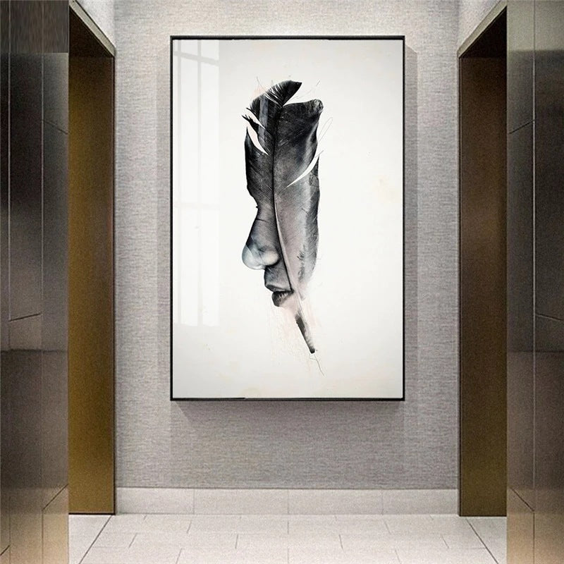Quadro astratto minimalista nordico