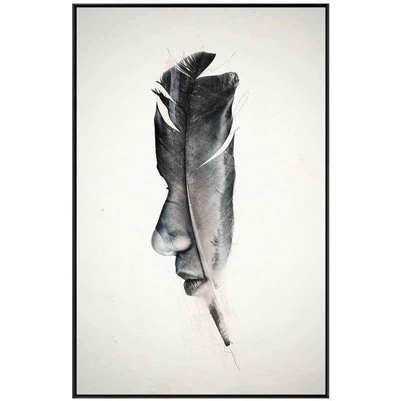 Quadro astratto minimalista nordico