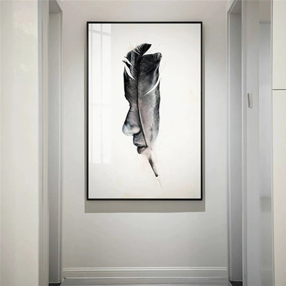 Quadro astratto minimalista nordico
