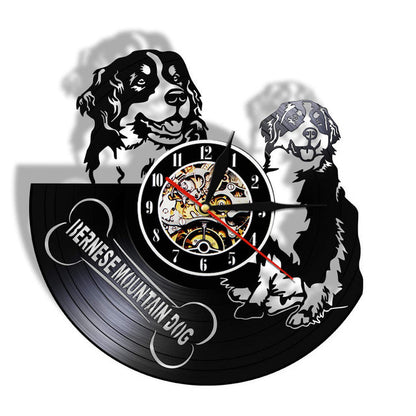 Orologio da parete Cani bernesi vinile