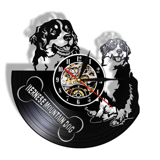 Orologio da parete Cani bernesi vinile